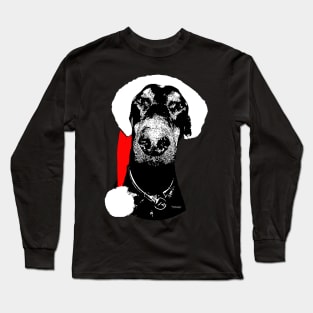 Doberman Claus Long Sleeve T-Shirt